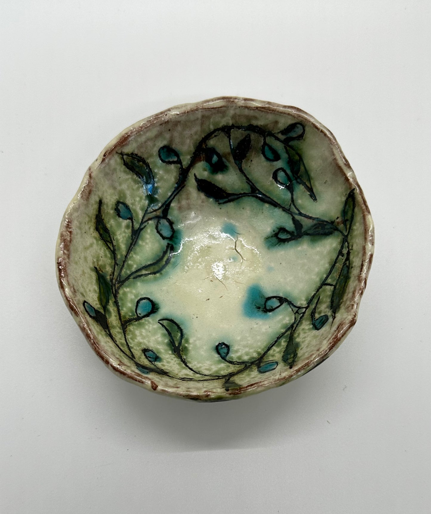 Small Stoneware Vine Bowl