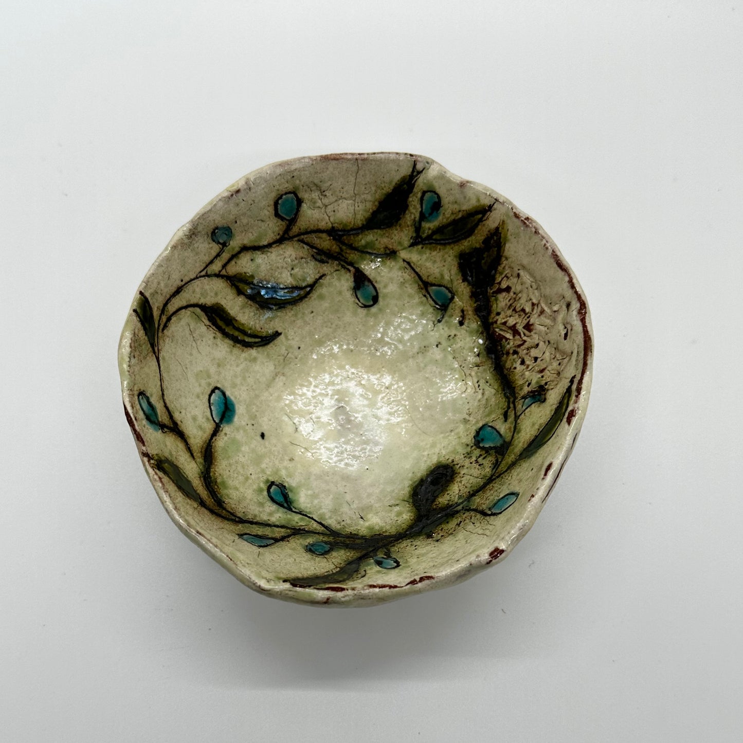 Small Stoneware Vine Bowl